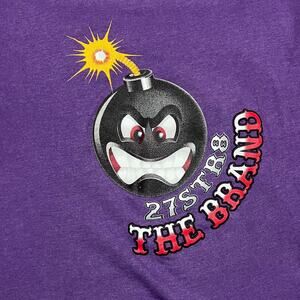27STR8 The Brand Bomb Graphic Purple Tee XL